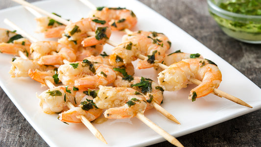 Mint Basil Grilled Shrimp